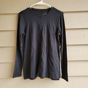 J. JILL Pima Cotton Crew Neck High Low Tee, Womens Size XS